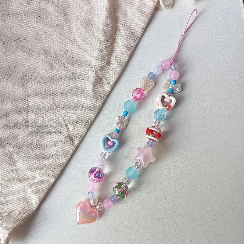 Корейский милый розовый, синий, сердце любви, бисер, цепочка для телефона, подвесной ремешок для камеры iPhone CCD, украшенный ремешком против потери
Корейский милый розовый, синий, сердце любви, бисер, цепочка для телефона, подвесной ремешок для камеры iPhone CCD, украшенный ремешком против потери