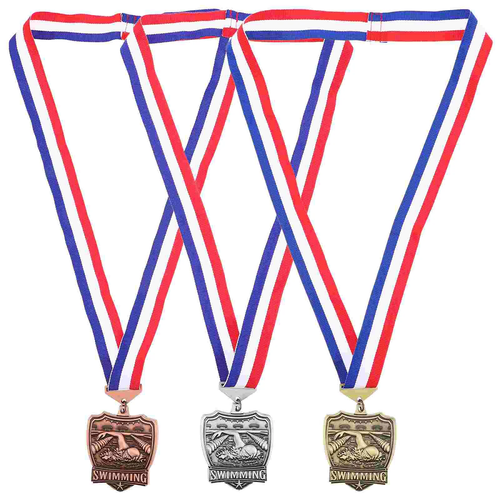 3pcs Swimming Competition Medals Zinc Alloy Plating Honor Awards School Events Achievement Commemorate Memories
3pcs Swimming Competition Medals Zinc Alloy Plating Honor Awards School Events Achievement Commemorate Memories