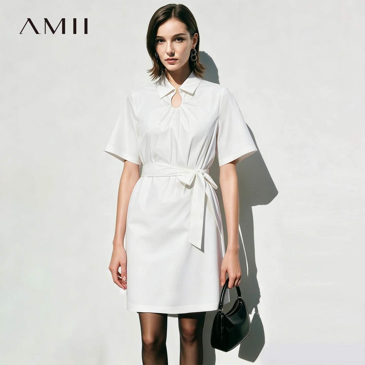 Amii Women's Dress 2026 Summer New Lapel Collar With Belted Short Sleeve Cotton Office Casual Shift Dress For Women 12622142
Amii Women's Dress 2026 Summer New Lapel Collar With Belted Short Sleeve Cotton Office Casual Shift Dress For Women 12622142