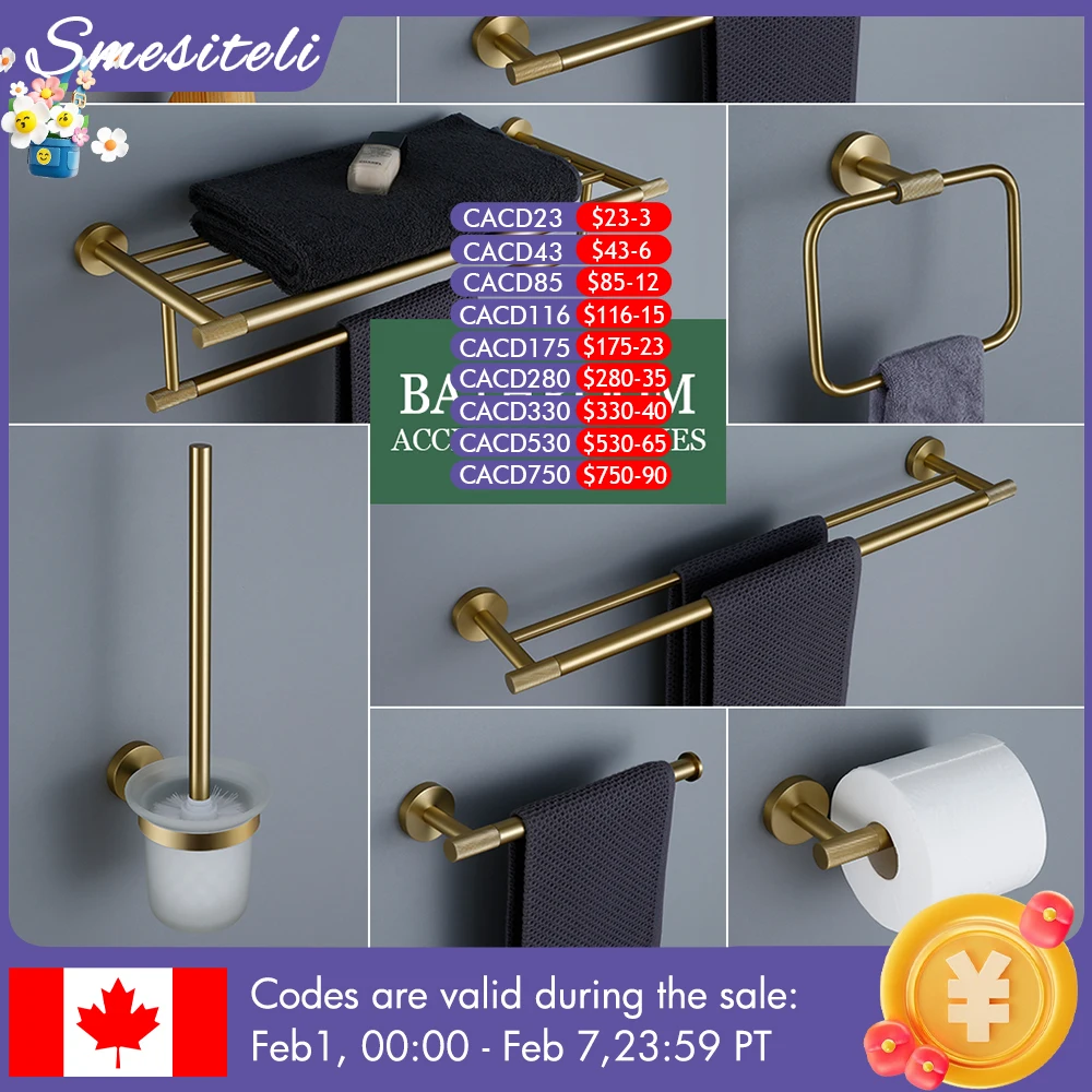 Brushed Gold Bathroom Accessories Towel Bar Bath Robe Hook Brass Knurled Bathroom Hardware Set Shelf for Towels Paper Tissue Hol
Brushed Gold Bathroom Accessories Towel Bar Bath Robe Hook Brass Knurled Bathroom Hardware Set Shelf for Towels Paper Tissue Hol