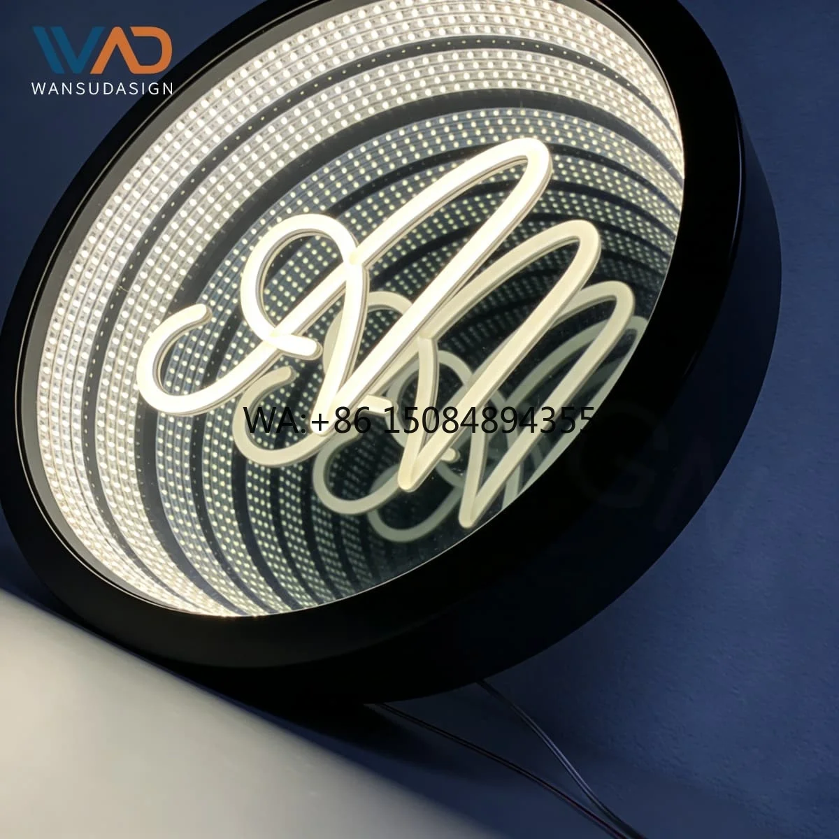 Infinite Mirror Multi-layer Custom Neon Sign Free Design 3D Customized Advertising Led Infinity Mirrors Light Box