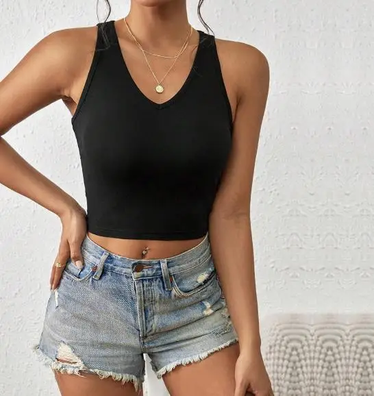 Women's Vest Summer Tailored New Solid Color V-Neck Contrasting Tie Bow Splicing Short Sleeveless Vest Suitable for Daily Use
Women's Vest Summer Tailored New Solid Color V-Neck Contrasting Tie Bow Splicing Short Sleeveless Vest Suitable for Daily Use