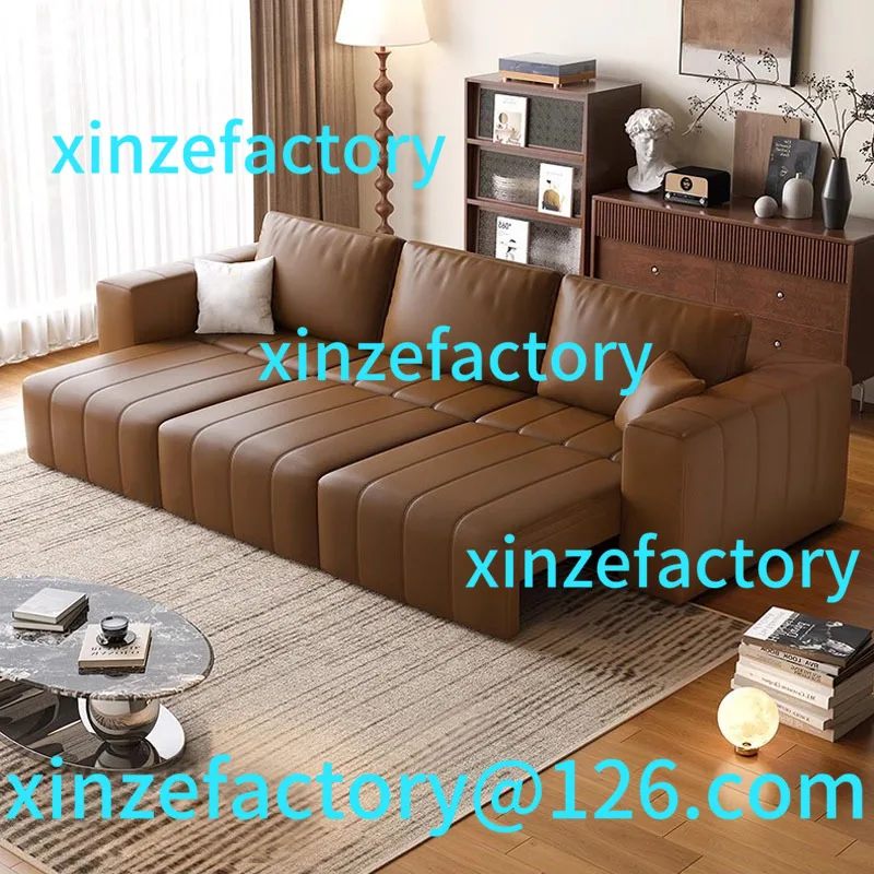 Customizable minimalist high-end living room straight row dual-purpose leather sofa bed
Customizable minimalist high-end living room straight row dual-purpose leather sofa bed