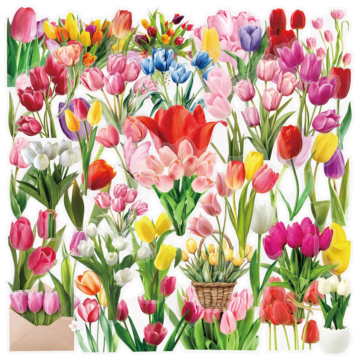 10/50PCS Flowers Cartoon Stickers Tulip Transparent Sticker Plant Graffiti DIY Toy Laptop Guitar Car Bike Skateboard Decoration
10/50PCS Flowers Cartoon Stickers Tulip Transparent Sticker Plant Graffiti DIY Toy Laptop Guitar Car Bike Skateboard Decoration