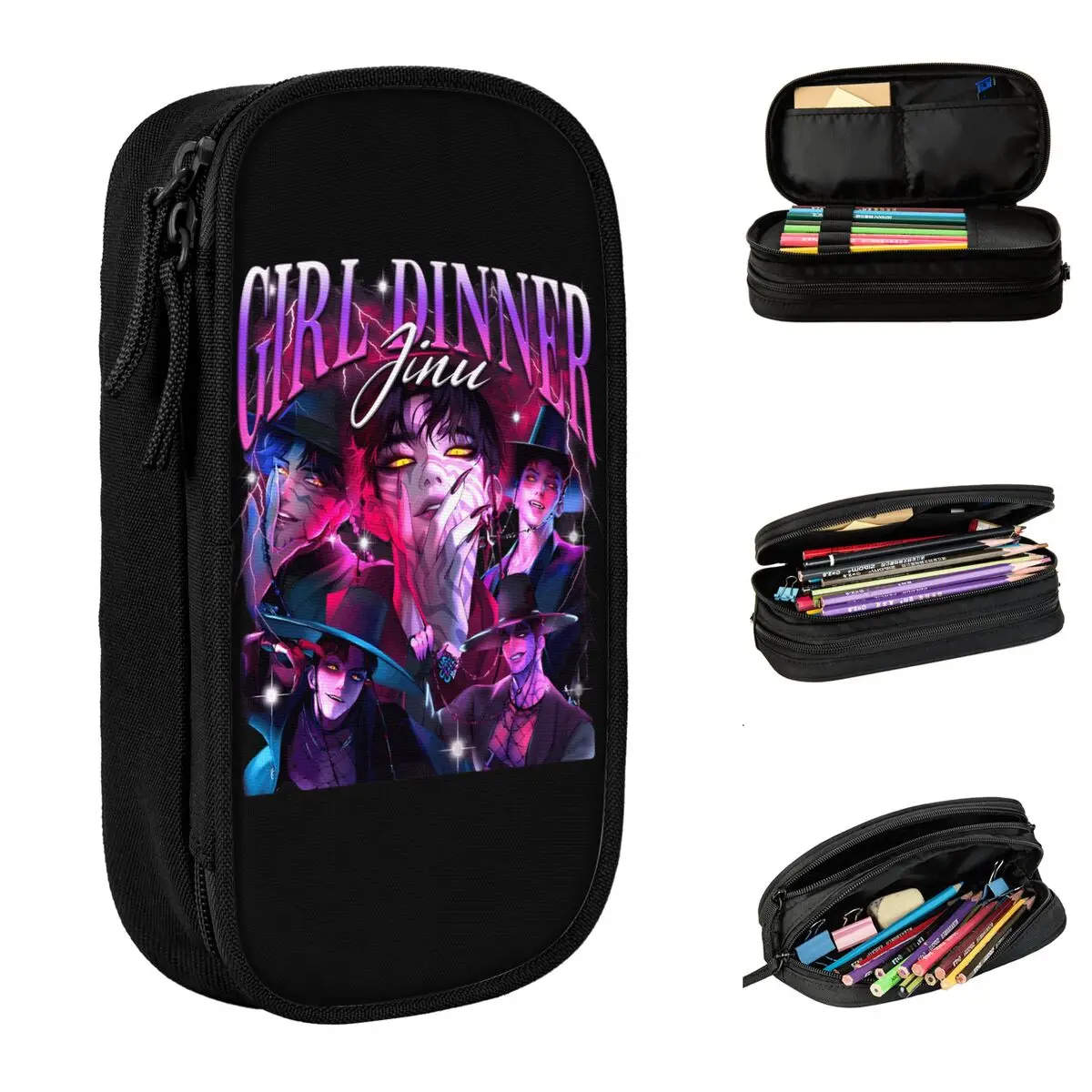 Kawaii Pencil Case Huntrix Demon Hunters Animation Pencil Bag Back To School Pencil Cases Boy Girl Zipper Stationery Organizer
Kawaii Pencil Case Huntrix Demon Hunters Animation Pencil Bag Back To School Pencil Cases Boy Girl Zipper Stationery Organizer