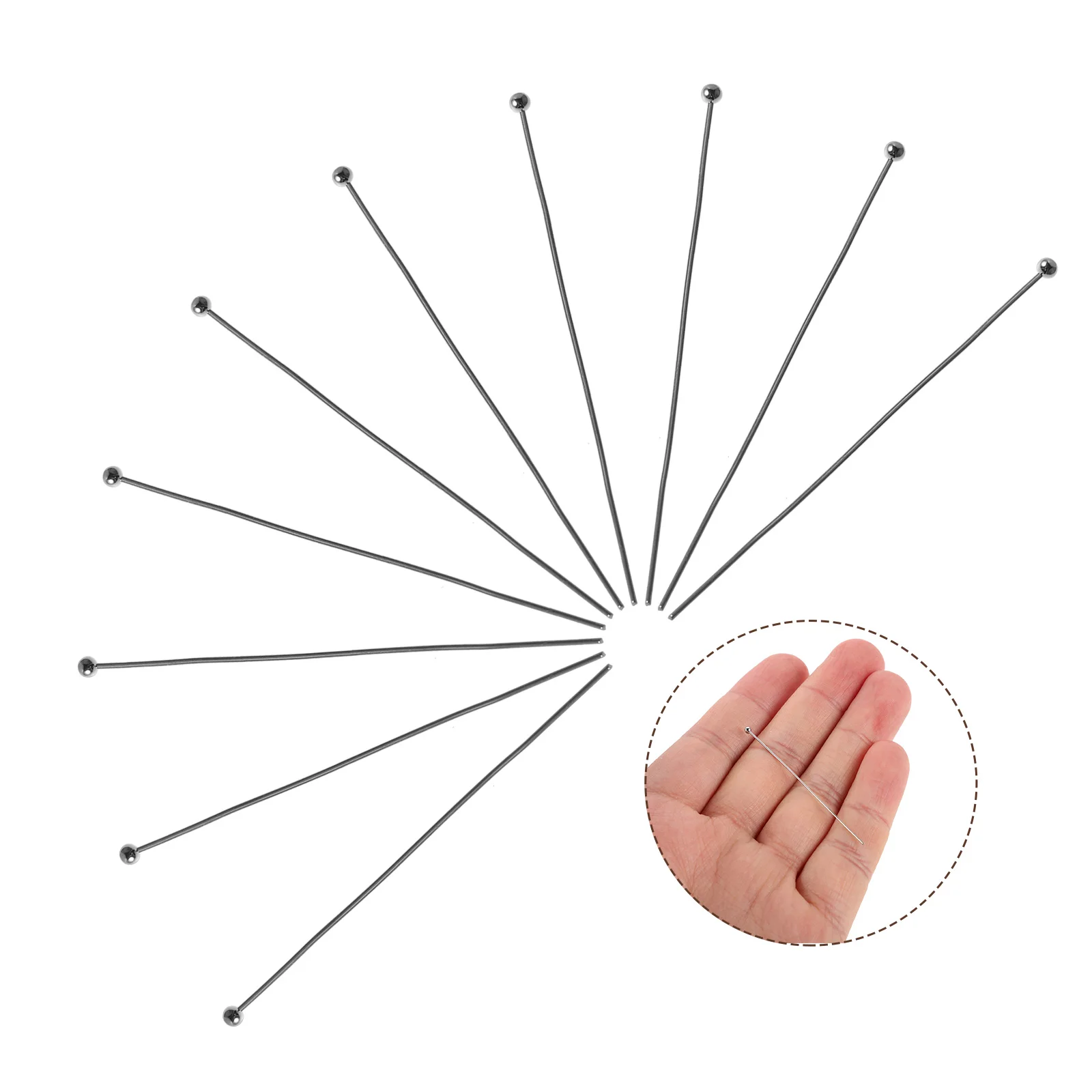 100 Pcs Beading Material Beads Pins for DIY Crafts Ball Copper Plating Color-retaining Real Gold Head Making Jewelry
100 Pcs Beading Material Beads Pins for DIY Crafts Ball Copper Plating Color-retaining Real Gold Head Making Jewelry
