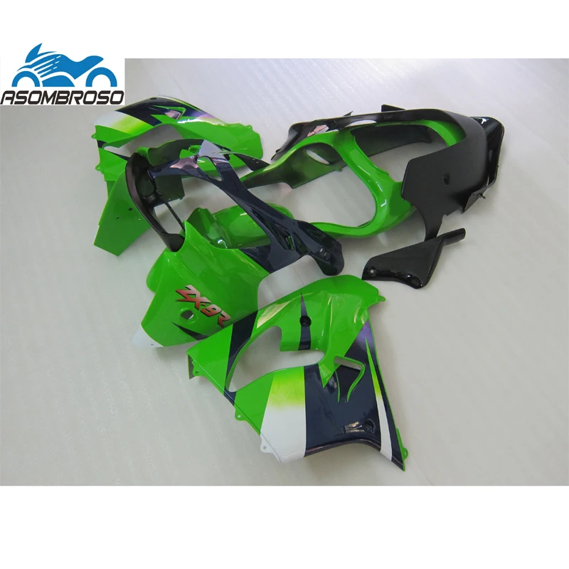 Детали кузова из АБС-пластика для литья под давлением для Kawasaki Ninja ZX9R, комплект обтекателей 2000-2001, зеленый, черный, комплект обтекателей zx9r 00 01 JD01
Детали кузова из АБС-пластика для литья под давлением для Kawasaki Ninja ZX9R, комплект обтекателей 2000-2001, зеленый, черный, комплект обтекателей zx9r 00 01 JD01