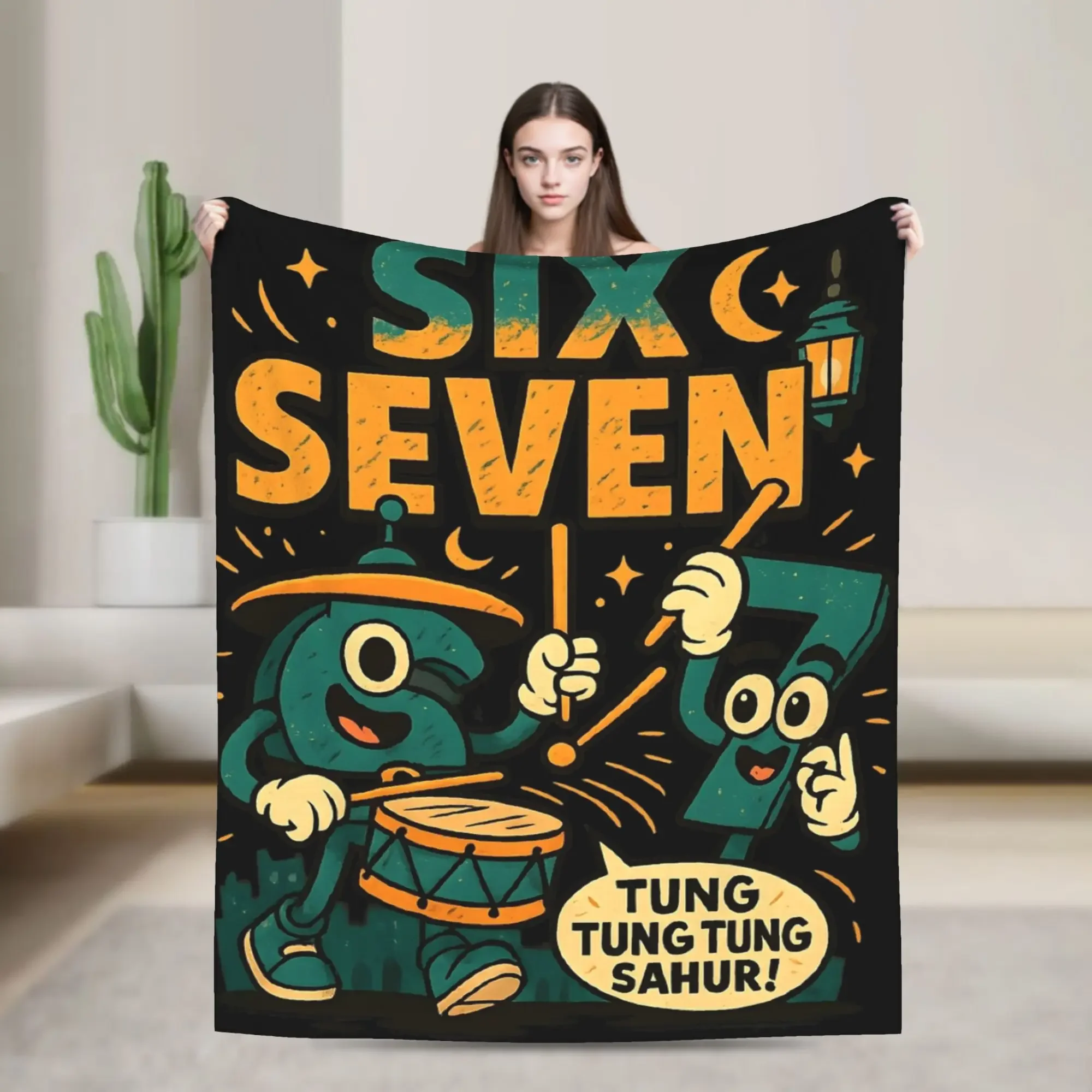 Six Seven Funny Italian Brainrot Blanket Multisize Warm Cozy Fluffy Throw Blankets for Sofa Couch and Bed
Six Seven Funny Italian Brainrot Blanket Multisize Warm Cozy Fluffy Throw Blankets for Sofa Couch and Bed