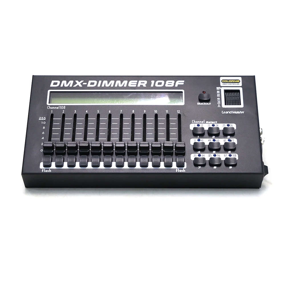 MINI 108CH Dimmer Console Disco DJ DMX Controller For Stage Light Party Light Beam Wash Lighting
MINI 108CH Dimmer Console Disco DJ DMX Controller For Stage Light Party Light Beam Wash Lighting