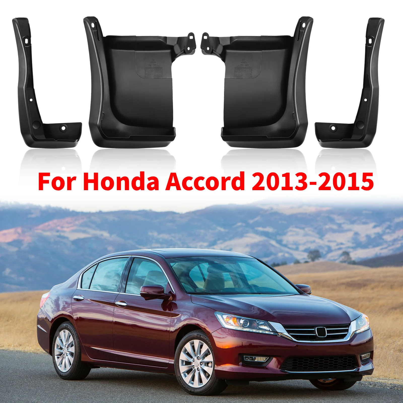 4pcs Front Rear Car Mudflaps For Honda Accord 2013-2015 Anti-Splash Mudguards No Drilling Required Car Accessories
4pcs Front Rear Car Mudflaps For Honda Accord 2013-2015 Anti-Splash Mudguards No Drilling Required Car Accessories