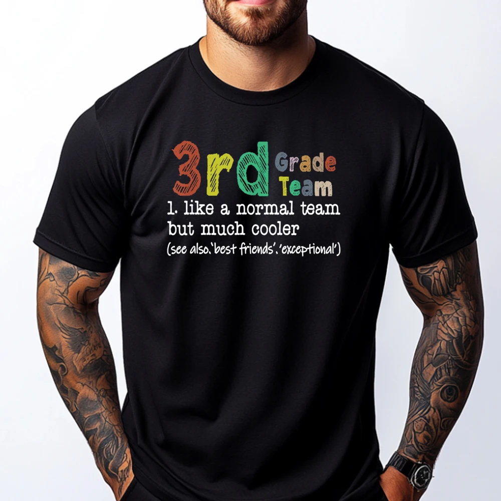 Teacher 3rd Grade Team Like A Normal Team But Much Cooler Red And Black Graphic T Shirt Cotton Comfort T Shirts
Teacher 3rd Grade Team Like A Normal Team But Much Cooler Red And Black Graphic T Shirt Cotton Comfort T Shirts