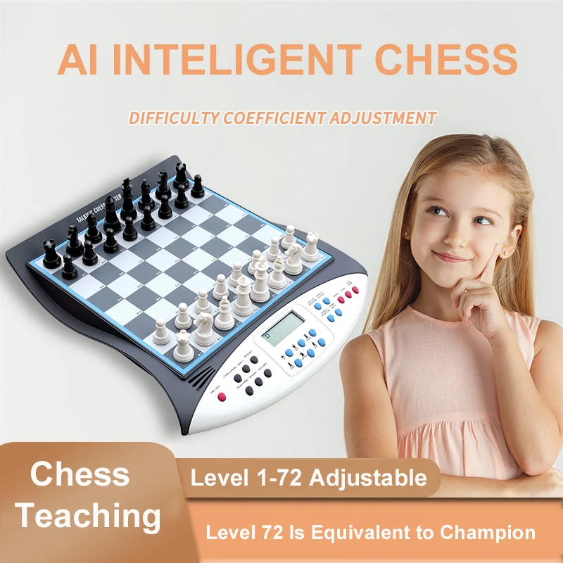 AI Intelligent Automatic Magnetic Electronic Chess Board Man-Machine Battle Chess Set Kids Students Training
AI Intelligent Automatic Magnetic Electronic Chess Board Man-Machine Battle Chess Set Kids Students Training