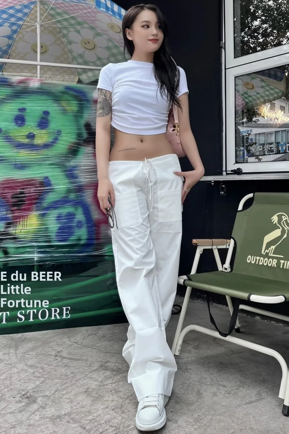 High Waist Wide Leg Pants Drawstring Loose Casual Street Style Blogger Workwear Trousers White Versatile Handsome Pants
High Waist Wide Leg Pants Drawstring Loose Casual Street Style Blogger Workwear Trousers White Versatile Handsome Pants