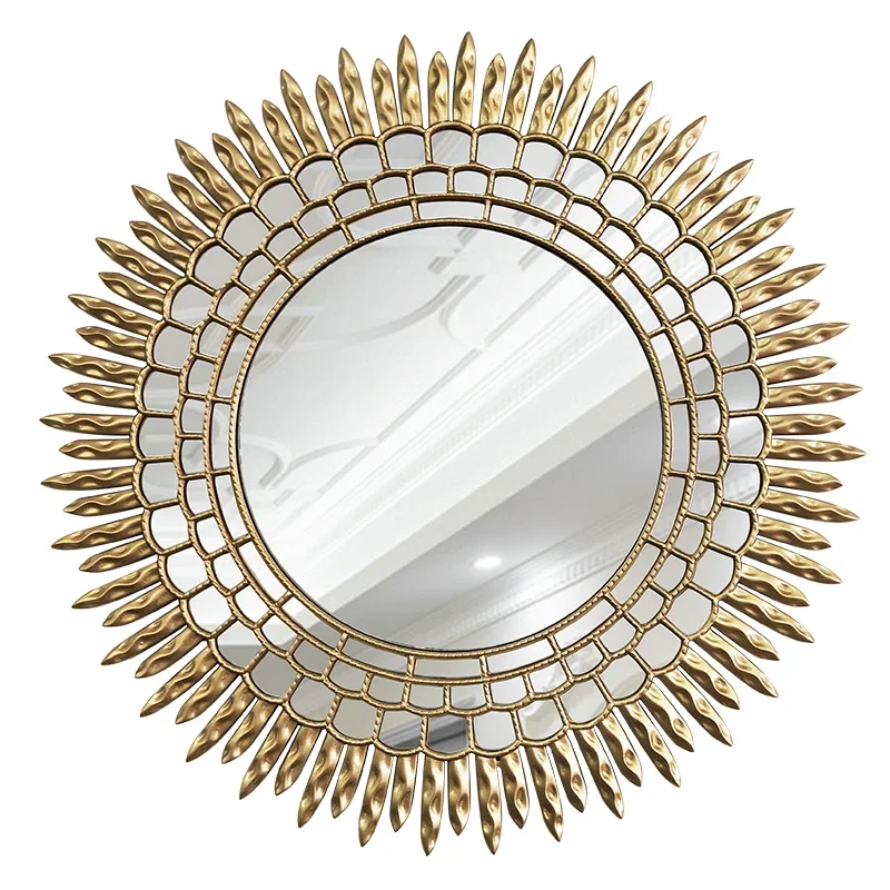 European style mirror hanging home decoration background wall creative entrance wall decoration fireplace dining edge
European style mirror hanging home decoration background wall creative entrance wall decoration fireplace dining edge
