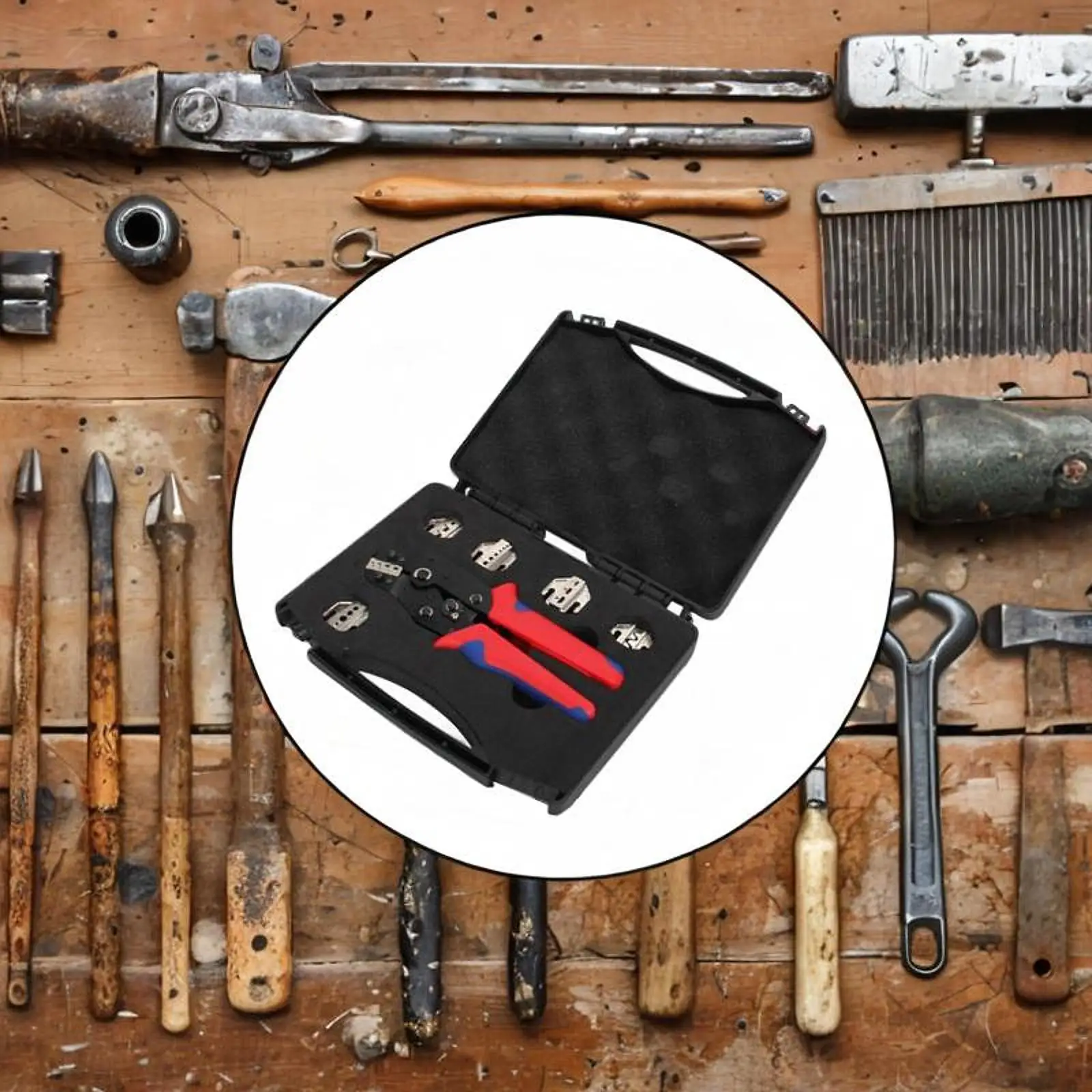 Crimping Tool Kit with Sponge Protective Instrument Tool Box for Workplace
Crimping Tool Kit with Sponge Protective Instrument Tool Box for Workplace