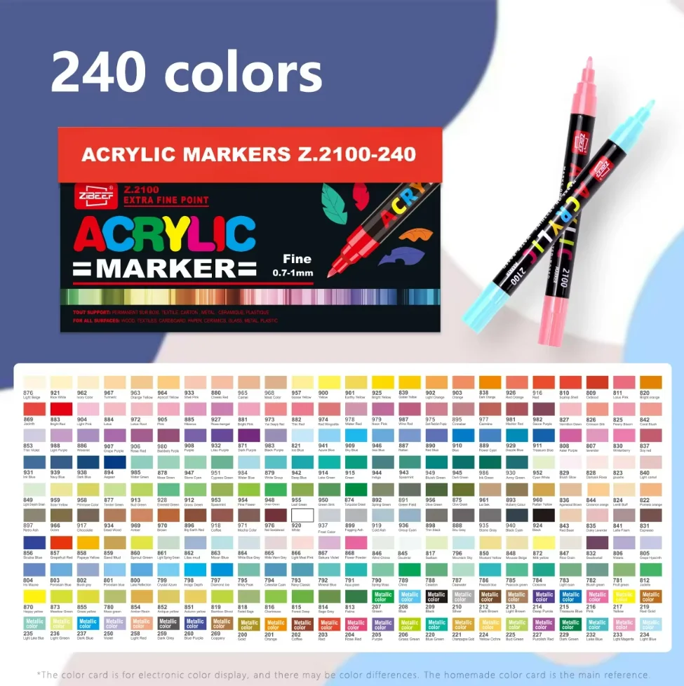 Acrylic Paint Markers, Fine Tip Acrylic Paint Pen, Waterproof & High Saturation Ideal for Wood, Metal, Plastic, Canvas, Fabric
Acrylic Paint Markers, Fine Tip Acrylic Paint Pen, Waterproof & High Saturation Ideal for Wood, Metal, Plastic, Canvas, Fabric