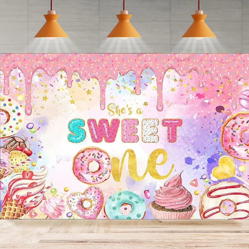 Фон для фотосъемки Sweet One Birthday для девочек на первый день рождения, розовый сладкий пончик, фон для мороженого, конфетная земля, тематический декор для вечеринки
Фон для фотосъемки Sweet One Birthday для девочек на первый день рождения, розовый сладкий пончик, фон для мороженого, конфетная земля, тематический декор для вечеринки