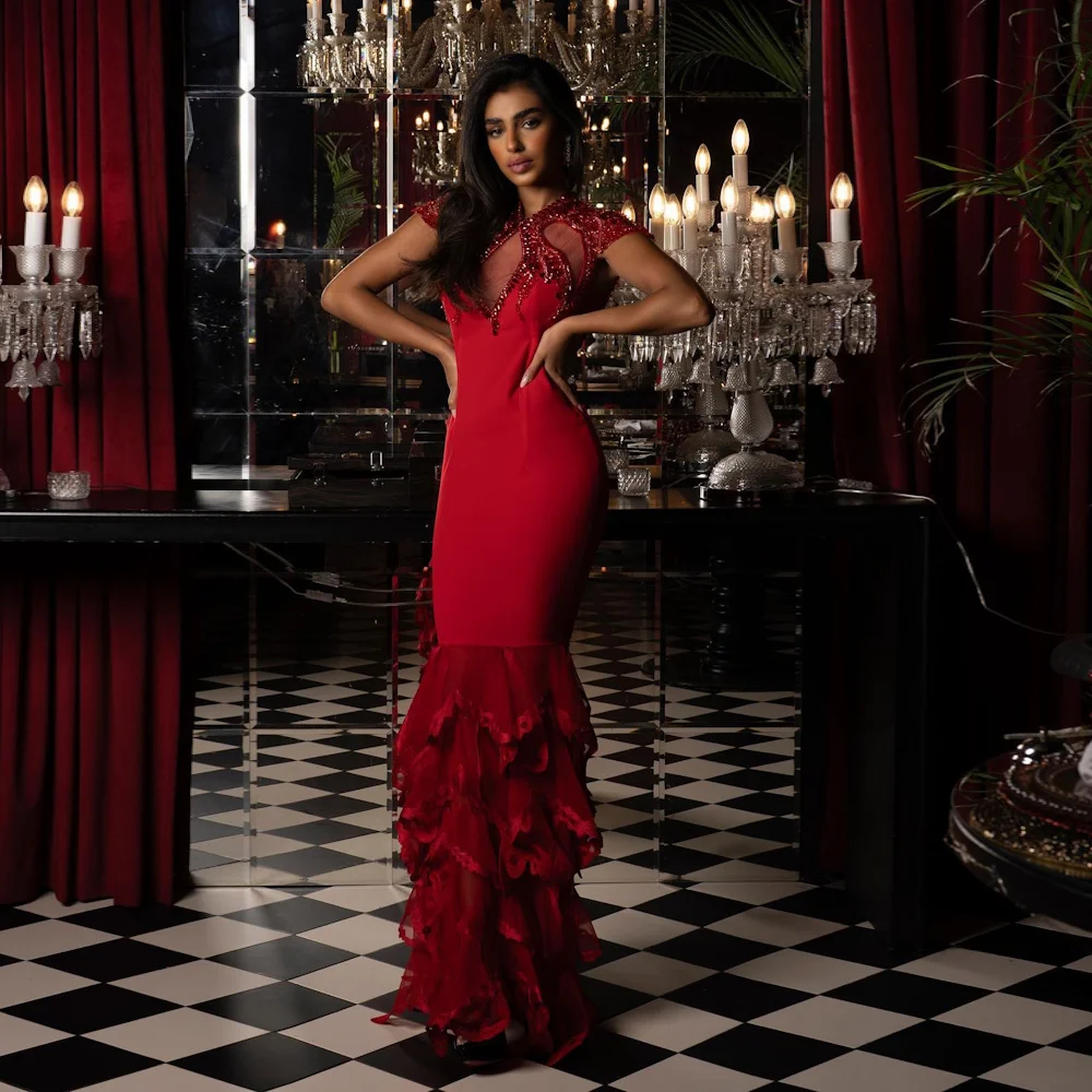Mignon Satin Mermaid Scoop Neckline Ruffle Prom Gown Sequins Floor-length Formal Elegant Evening Party Dress for Women 2023
Mignon Satin Mermaid Scoop Neckline Ruffle Prom Gown Sequins Floor-length Formal Elegant Evening Party Dress for Women 2023