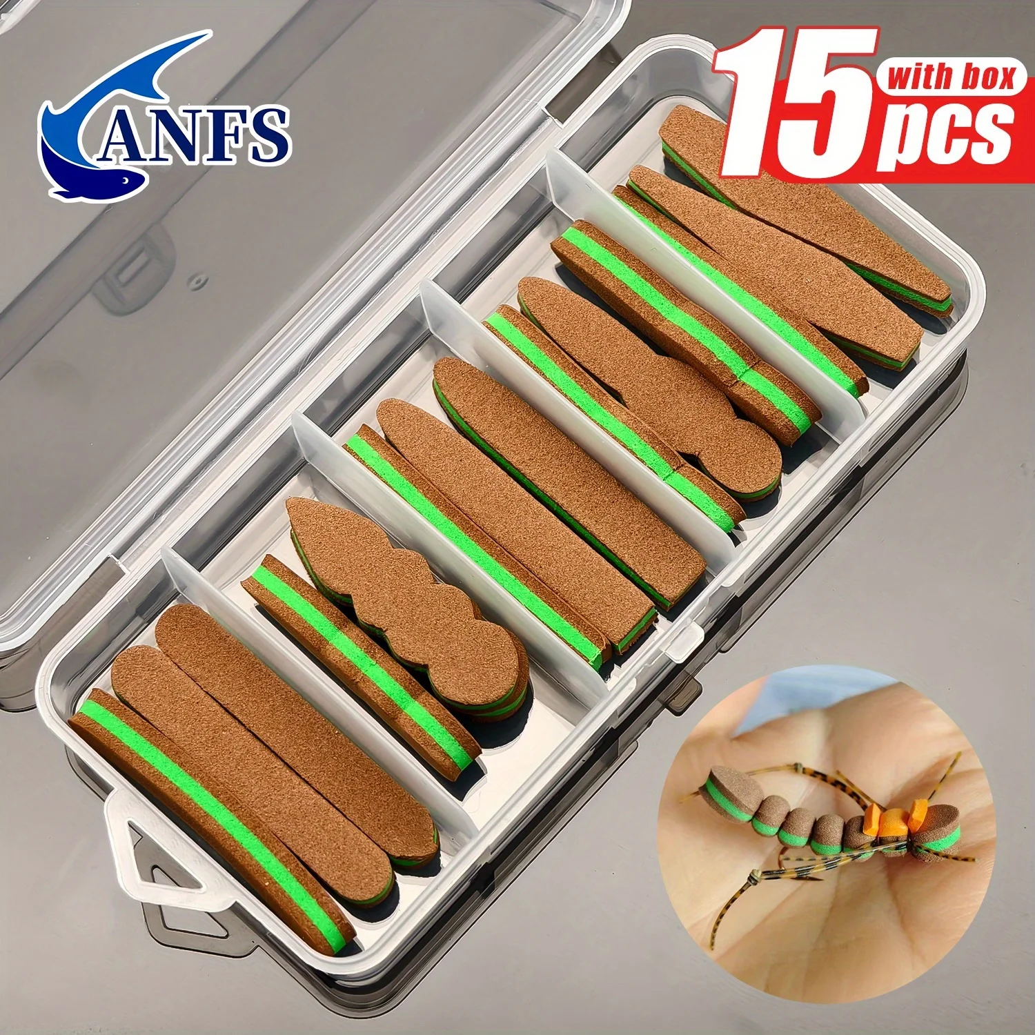 ANFS 15pcs Fly Tying Foam Body- DIY Fly Tying Material, Fishing Accessories
ANFS 15pcs Fly Tying Foam Body- DIY Fly Tying Material, Fishing Accessories