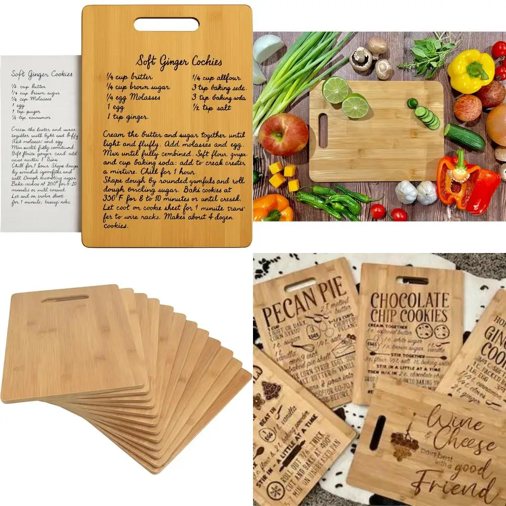 Wholesale Set of 12 Bamboo Cutting Boards - 12x9, Ideal for Serving Snacks, Cheese, Appetizers, Engraving, and Decor
Wholesale Set of 12 Bamboo Cutting Boards - 12x9, Ideal for Serving Snacks, Cheese, Appetizers, Engraving, and Decor
