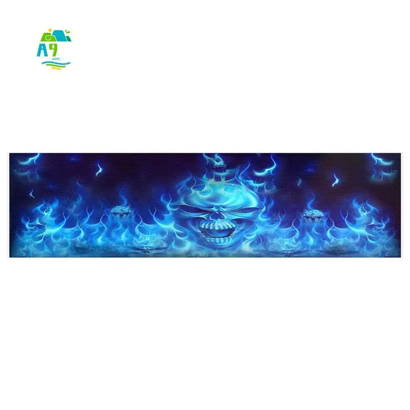 A09E-One Way Vision For Truck Suv Pickup Blue Flaming Skull 3D Rear Windshield Decal Sticker Decor Rear Window Glass Poster
A09E-One Way Vision For Truck Suv Pickup Blue Flaming Skull 3D Rear Windshield Decal Sticker Decor Rear Window Glass Poster