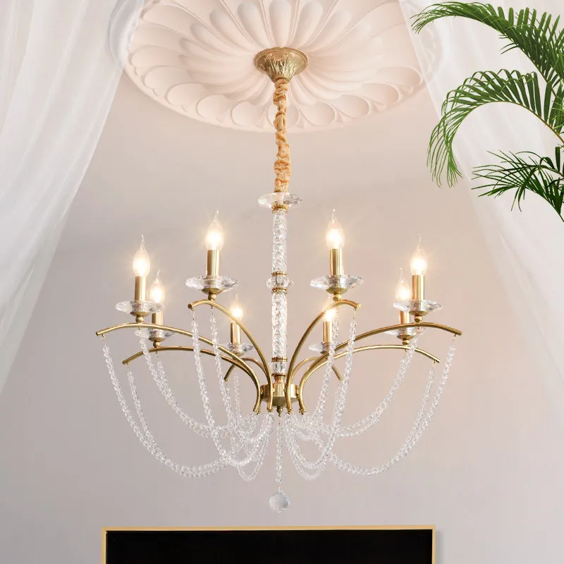 Gold LED Candle Chandelier French Restaurant Style Luxury Black Crystal Lamp for Living Room Dining Room Bedroom decor
Gold LED Candle Chandelier French Restaurant Style Luxury Black Crystal Lamp for Living Room Dining Room Bedroom decor