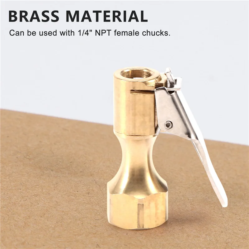 XFDZ-6PCS Brass Air Chuck Set,1/4 Inch Closed Ball Air Chuck & Female NPT Dual Head Air Chuck & Closed Flow Tire Chuck
XFDZ-6PCS Brass Air Chuck Set,1/4 Inch Closed Ball Air Chuck & Female NPT Dual Head Air Chuck & Closed Flow Tire Chuck