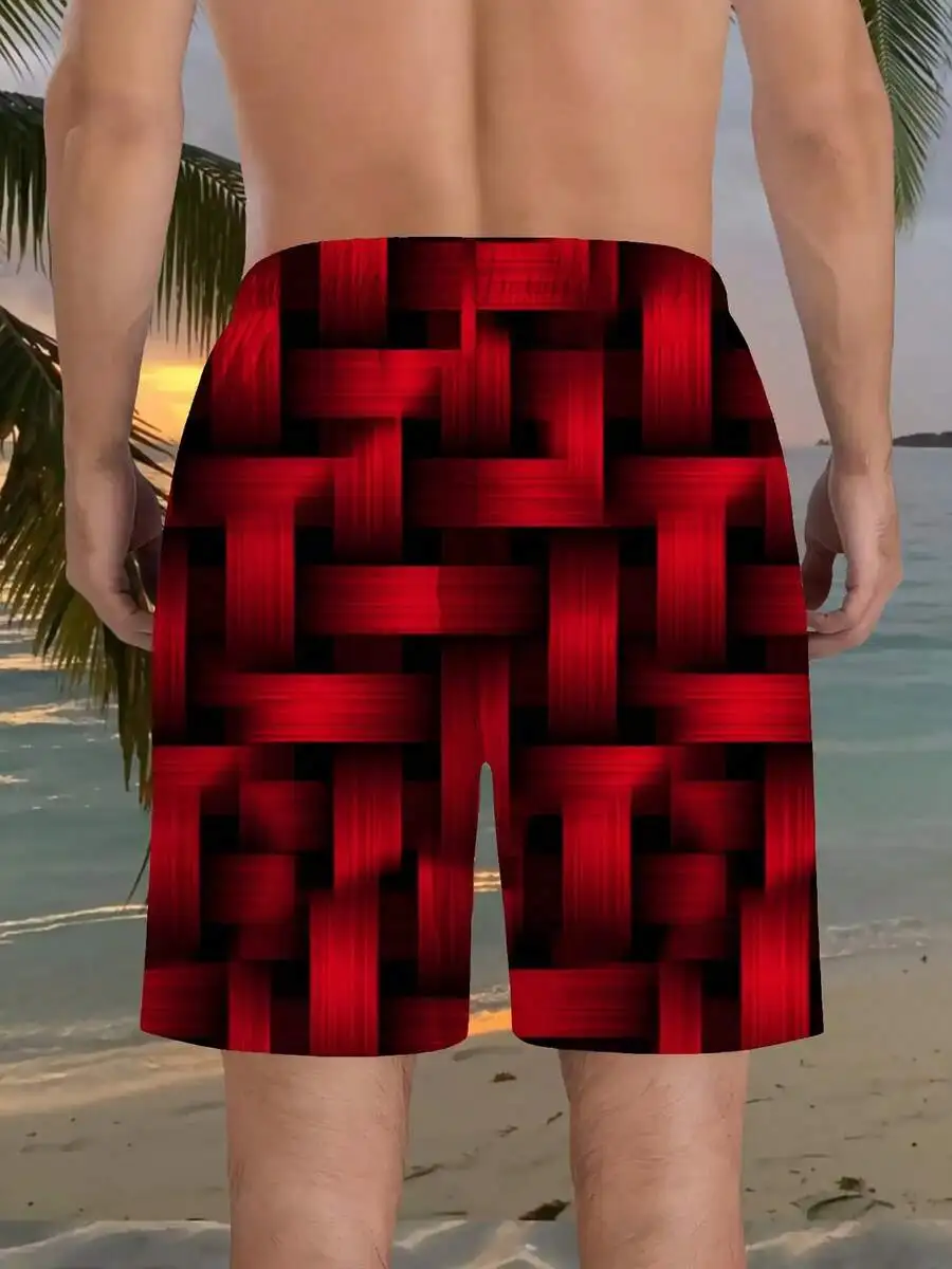 Mens 3D Plaid Beach Shorts Casual Swimwear Wrinkle Resistant Non Stretch Plus Size
Mens 3D Plaid Beach Shorts Casual Swimwear Wrinkle Resistant Non Stretch Plus Size
