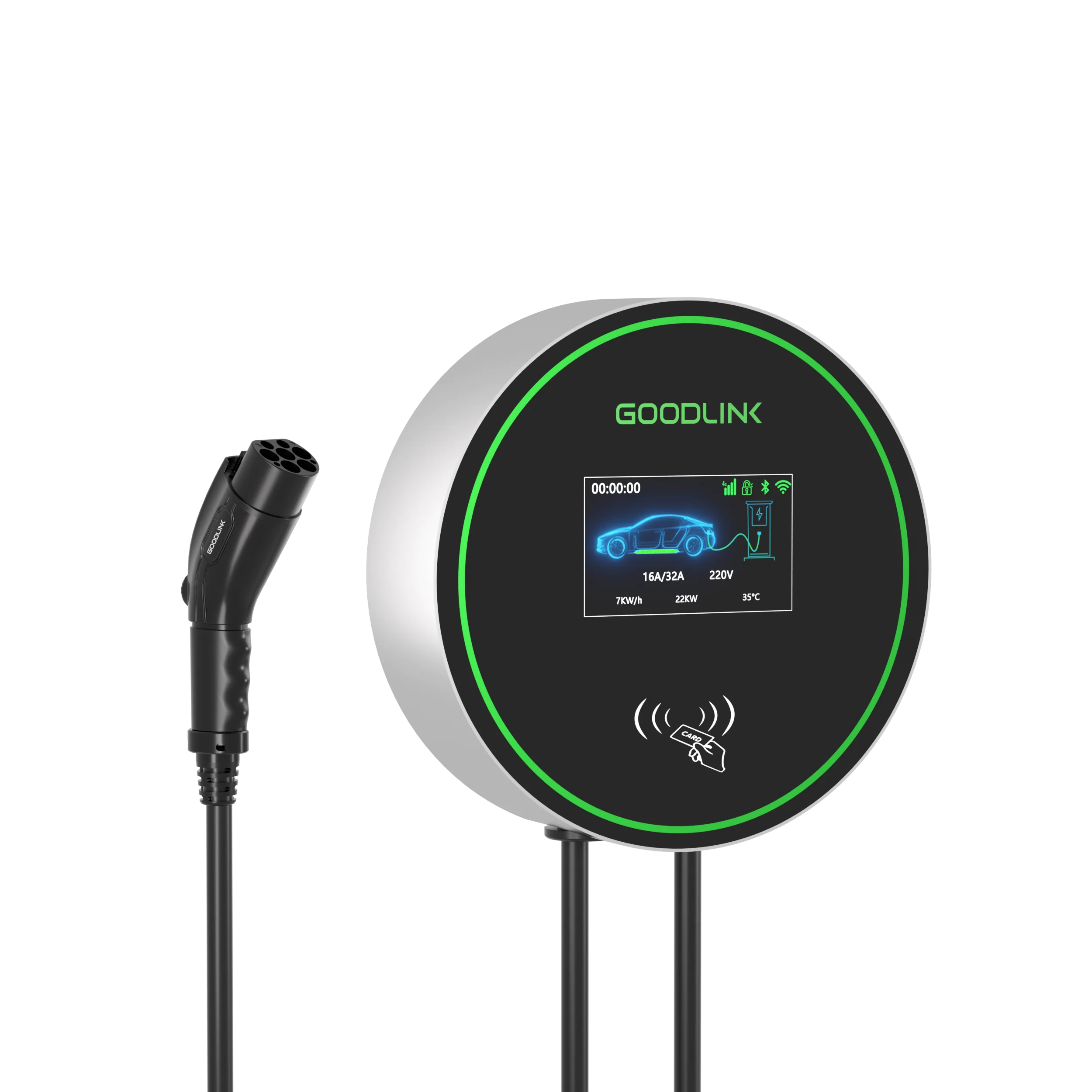 Wall-Mounted Fast-Charging 11kW AC EV Charger, GB/T Socket, IP65, 16A 380V, CE & TUV Certified, Model S01
Wall-Mounted Fast-Charging 11kW AC EV Charger, GB/T Socket, IP65, 16A 380V, CE & TUV Certified, Model S01
