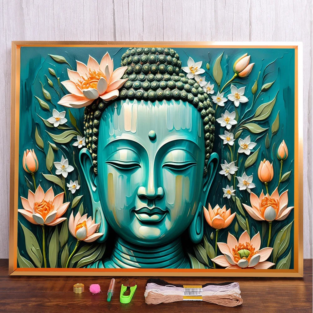 Religious Buddha Statue Cross-Stitch Complete Kit DIY Embroidery Hobby Handicraft Sewing Painting For Adults Floss Mulina
Religious Buddha Statue Cross-Stitch Complete Kit DIY Embroidery Hobby Handicraft Sewing Painting For Adults Floss Mulina