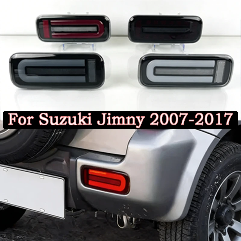 For Suzuki Jimny (2007–2017) rear fog lights, rear bumper lights, brake lights and sequential indicators
For Suzuki Jimny (2007–2017) rear fog lights, rear bumper lights, brake lights and sequential indicators