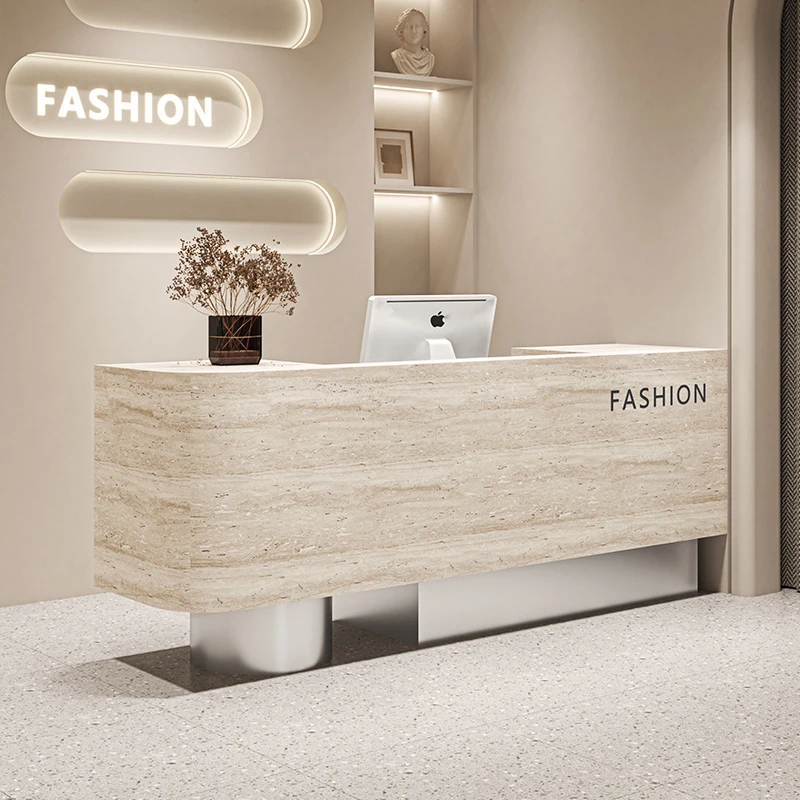 Salon Unique Reception Desks Luxury Hotel Display European Corner Reception Desks Minimalist Simple Mostrador Lounge Furniture
Salon Unique Reception Desks Luxury Hotel Display European Corner Reception Desks Minimalist Simple Mostrador Lounge Furniture
