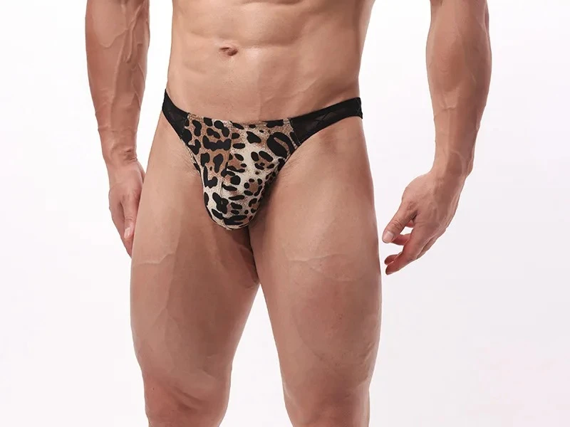 Leopard Mesh Patchwork T Back Thong for Men Sexy U Convex Pouch G-string Gays Erotic Open Butt Underpants String Bikini Knickers
Leopard Mesh Patchwork T Back Thong for Men Sexy U Convex Pouch G-string Gays Erotic Open Butt Underpants String Bikini Knickers