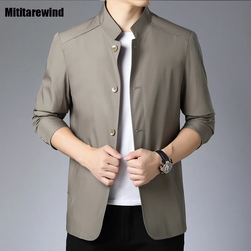 British Style Man Jacket Spring Autumn Classic Fashion Workwear Lapel Solid Single-breasted Coat Causal Loose New in Outerwears
British Style Man Jacket Spring Autumn Classic Fashion Workwear Lapel Solid Single-breasted Coat Causal Loose New in Outerwears