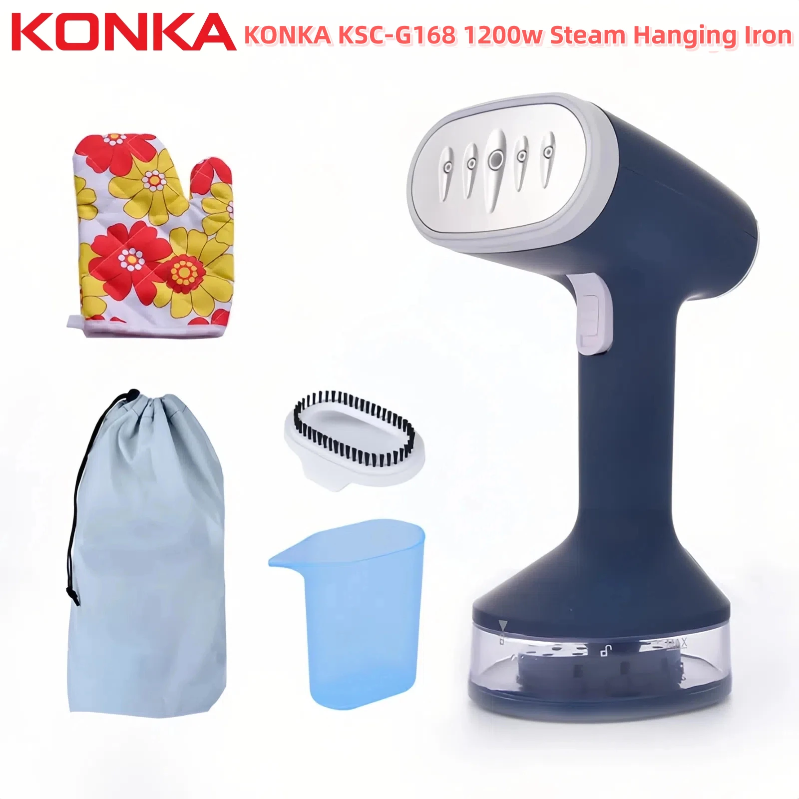 KONKA KSC-G168 1200 Вт Паровой подвесной утюг Ручной утюг Съемный визуальный резервуар для воды Панельный утюг из нержавеющей стали
KONKA KSC-G168 1200 Вт Паровой подвесной утюг Ручной утюг Съемный визуальный резервуар для воды Панельный утюг из нержавеющей стали