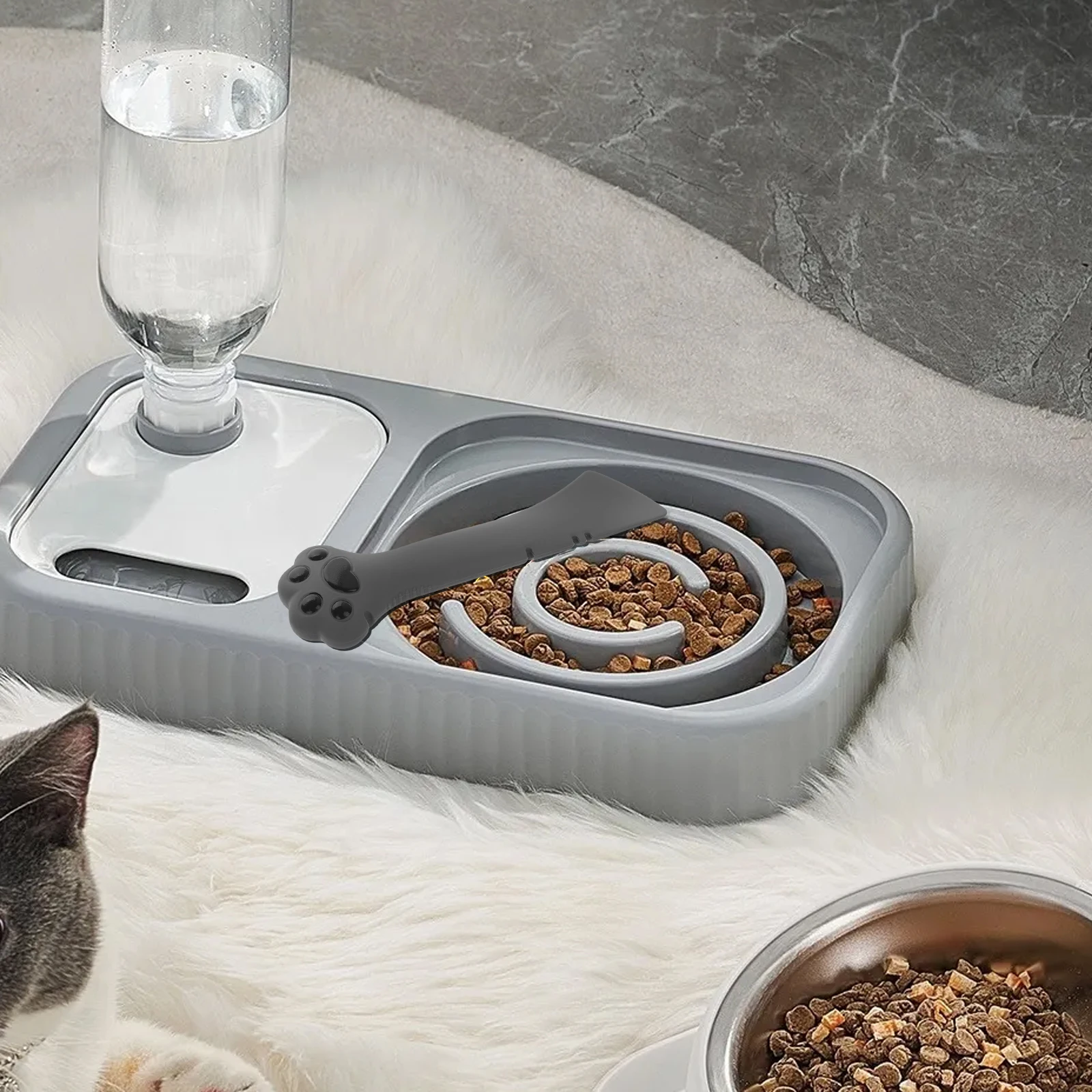 Cat Can Opener Food Spoon Container Silicone Scoop Multifunctional Tool Easy Open Jar Save Effort Practical Design
Cat Can Opener Food Spoon Container Silicone Scoop Multifunctional Tool Easy Open Jar Save Effort Practical Design