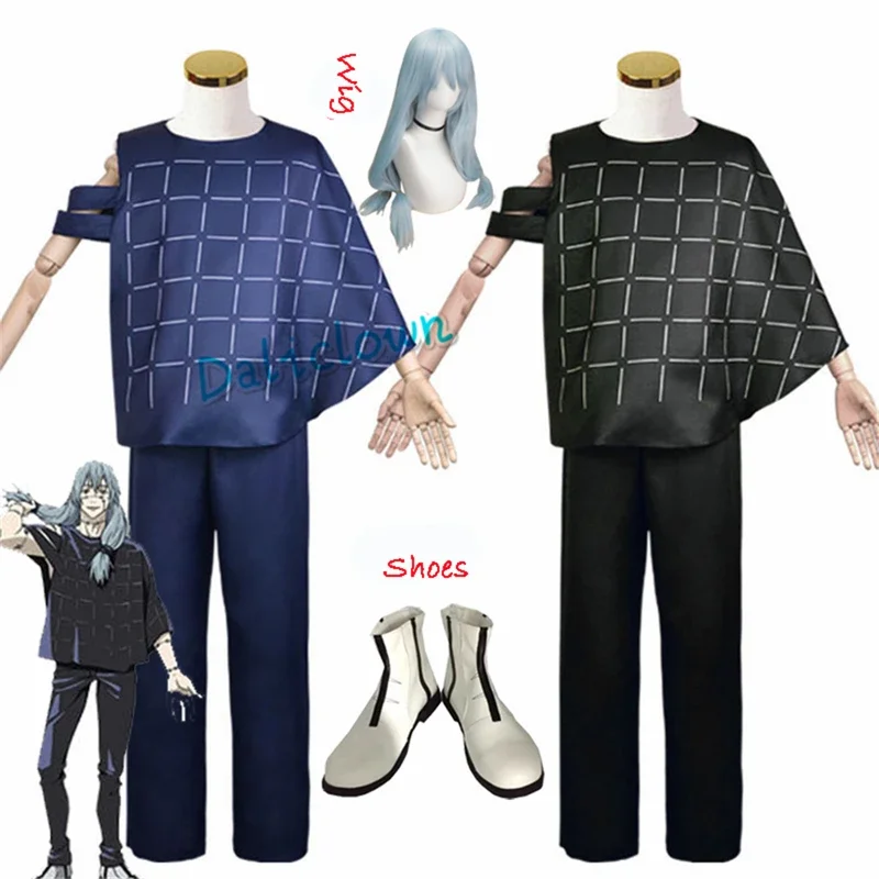 Mahito Cosplay Costume Anime Wig JJK T Shirt Pants Suit Halloween Costume Men Carnival Party RolePlay Wig Prop
Mahito Cosplay Costume Anime Wig JJK T Shirt Pants Suit Halloween Costume Men Carnival Party RolePlay Wig Prop