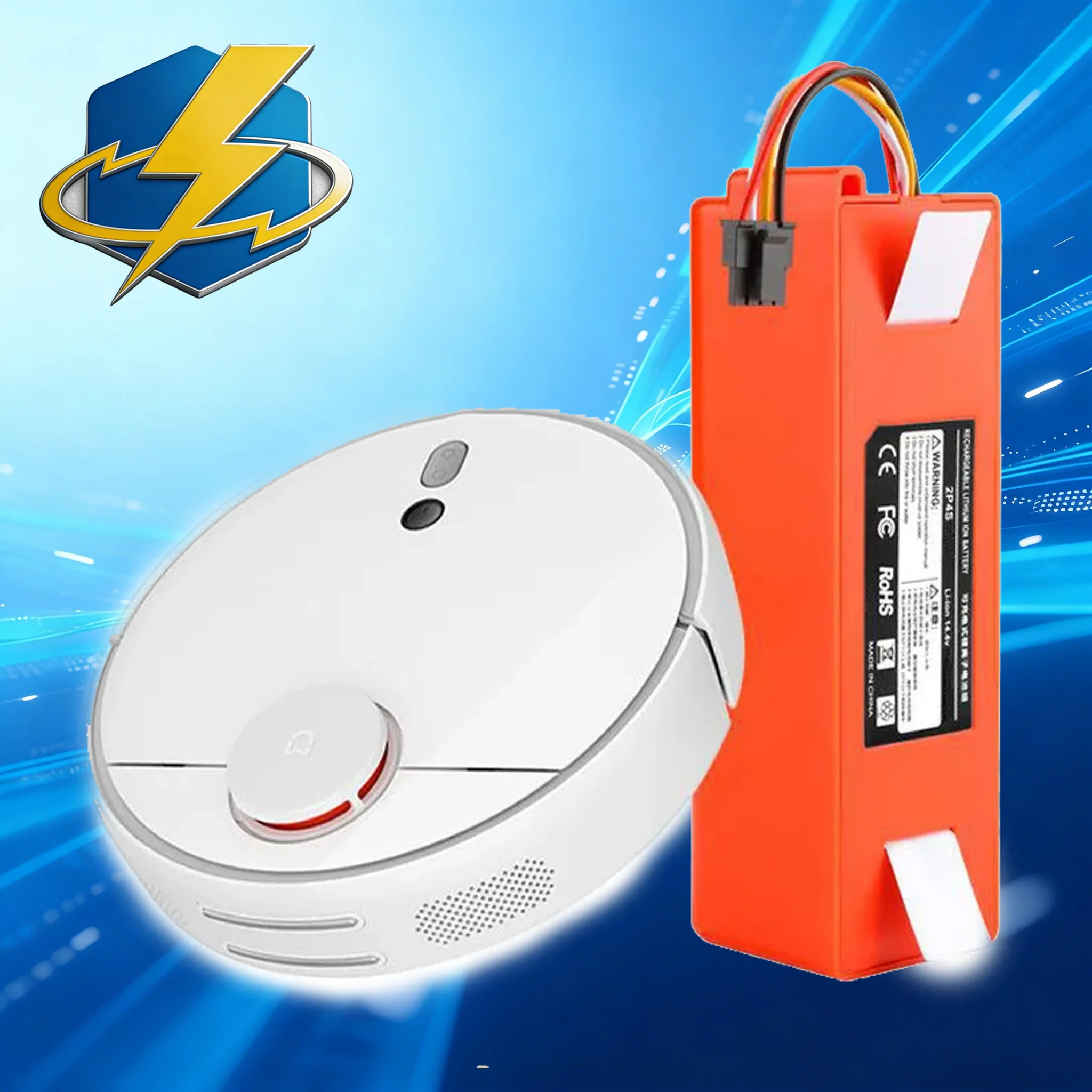 JULI 100% New 14.4V 5200mAh 6500mAh Li ion Battery Vacuum Cleaner Accessories For Xiaomi Mi Robot Roborock S50 S51 T4
JULI 100% New 14.4V 5200mAh 6500mAh Li ion Battery Vacuum Cleaner Accessories For Xiaomi Mi Robot Roborock S50 S51 T4