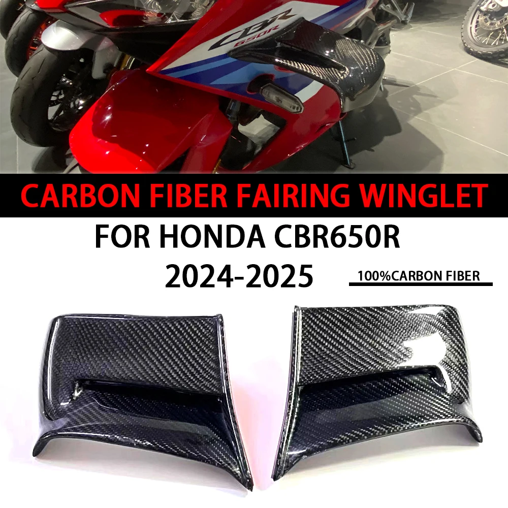 Новые аксессуары для мотоциклов, обтекатель из углеродного волокна, аэродинамический комплект крыльев, спойлеры для Honda CBR650R CBR650 R 2024-2025
Новые аксессуары для мотоциклов, обтекатель из углеродного волокна, аэродинамический комплект крыльев, спойлеры для Honda CBR650R CBR650 R 2024-2025