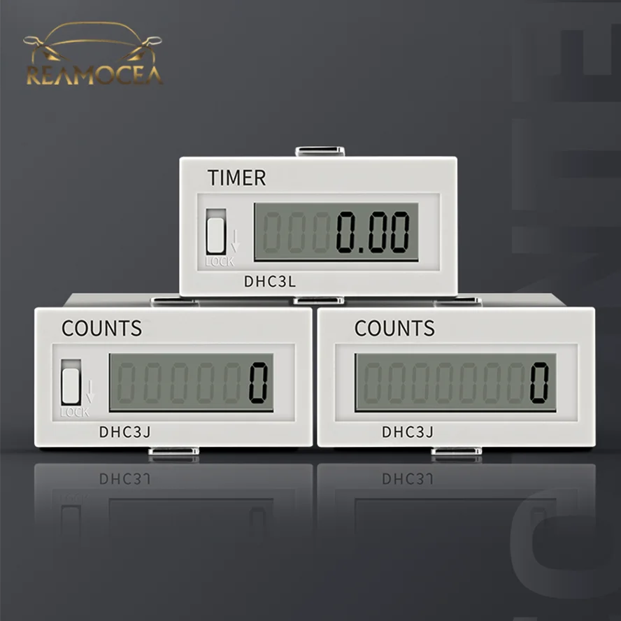 Reamocea DHC3J-6 DHC3J-8 DHC3L-6 DHC3L-8 Digital Electronic Counter DHC3J 6 or 8 digit No Voltage Counts DC4-30V AC/DC24-240V
Reamocea DHC3J-6 DHC3J-8 DHC3L-6 DHC3L-8 Digital Electronic Counter DHC3J 6 or 8 digit No Voltage Counts DC4-30V AC/DC24-240V