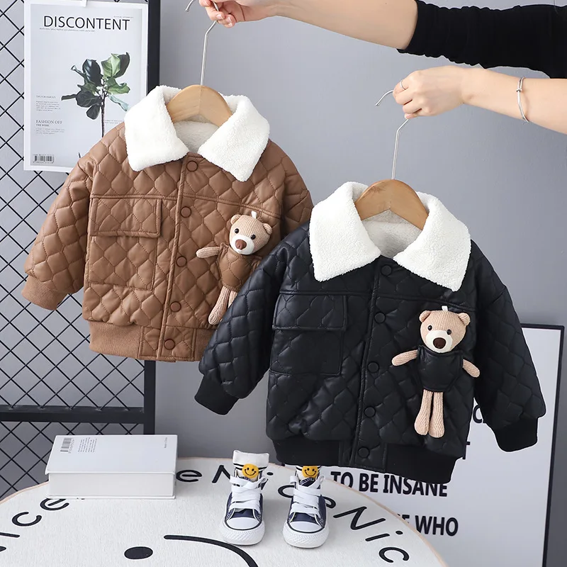 Boys Thick Jackets Winter Children Down Velvet Coats For Baby Girls Warm Clothes Outerwear Kids Cotton Outdoors Tops Toddler 6Y
Boys Thick Jackets Winter Children Down Velvet Coats For Baby Girls Warm Clothes Outerwear Kids Cotton Outdoors Tops Toddler 6Y