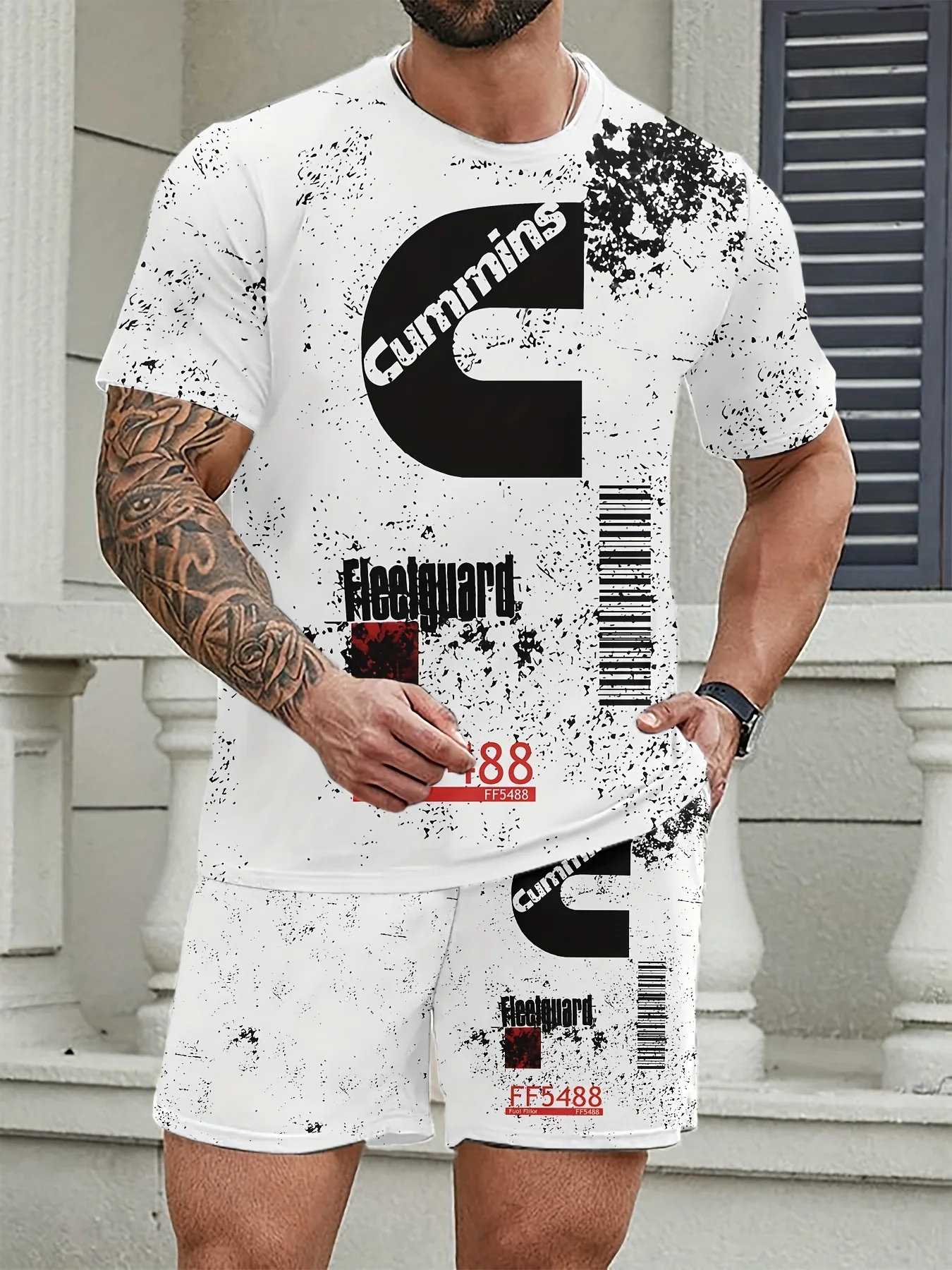 The 2025 summer new men's suit 3D digital printing casual fashion set polyester fiber comfortable, soft, quick-drying and sweat-
The 2025 summer new men's suit 3D digital printing casual fashion set polyester fiber comfortable, soft, quick-drying and sweat-