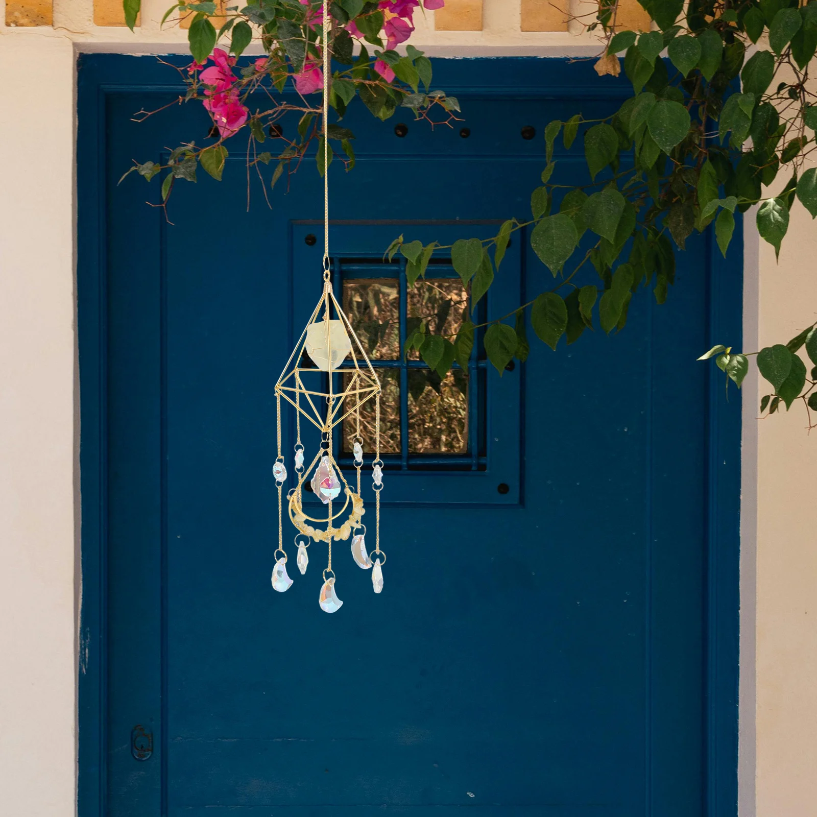 Crystal Wind Chime Hanging Decoration Sun Catcher For Windows Outdoor Garden Indoor Decor Prism Light Reflector Home Adornment 
Crystal Wind Chime Hanging Decoration Sun Catcher For Windows Outdoor Garden Indoor Decor Prism Light Reflector Home Adornment