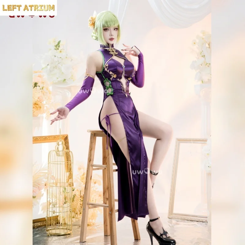 IN STOCK UWOWO C.C. Cosplay Codee Geasss: C.C. CC Purple Cheongsam Cosplay Costume Purple Dress Halloween Costume
IN STOCK UWOWO C.C. Cosplay Codee Geasss: C.C. CC Purple Cheongsam Cosplay Costume Purple Dress Halloween Costume