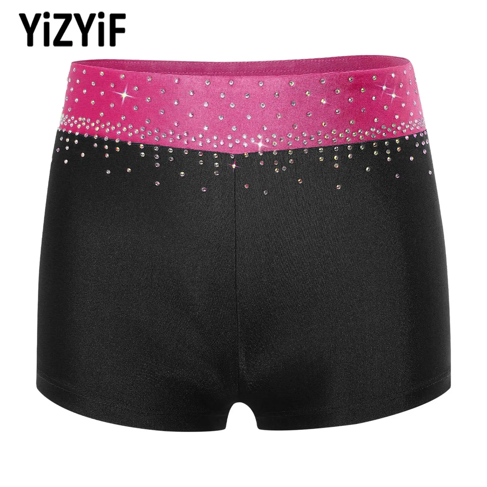 Girls Gymnastics Figure Skating Ballet Dance Performance Costumes Rhinestones Color Block Stretchy Shorts Dancewear Sportswear
Girls Gymnastics Figure Skating Ballet Dance Performance Costumes Rhinestones Color Block Stretchy Shorts Dancewear Sportswear