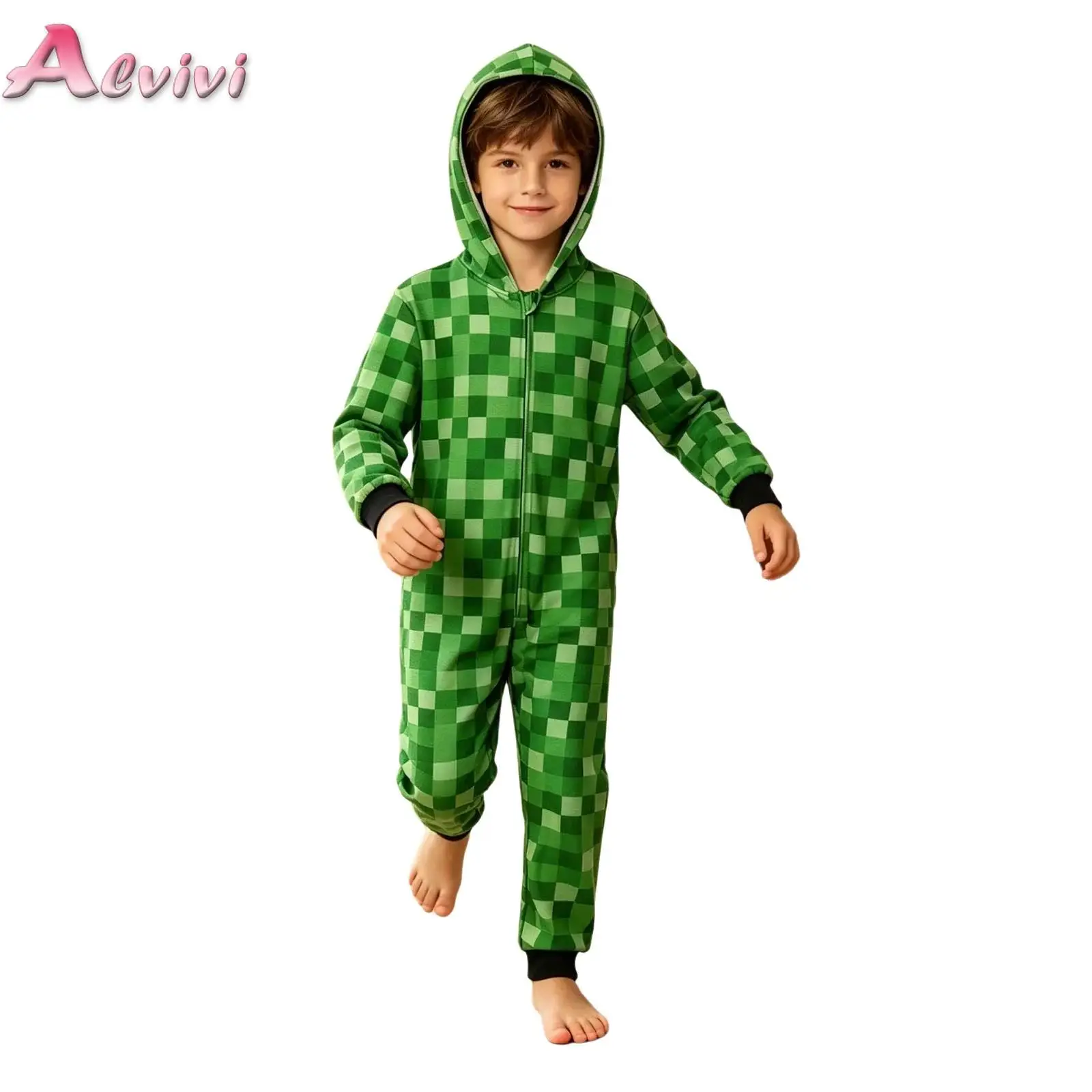 Kids Boys Girls Hooded Long Sleeve Printed Coverall One-piece Jumpsuit Costume for Game Character Cosplay Dress Up Theme Party
Kids Boys Girls Hooded Long Sleeve Printed Coverall One-piece Jumpsuit Costume for Game Character Cosplay Dress Up Theme Party