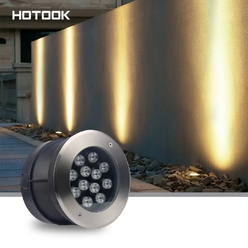 HOTOOK Outdoor IP68 Waterproof Adjustable 24V/12V Landscape LED Underground Lights 100mm 120mm 3W Concrete Deck Inground Lights
HOTOOK Outdoor IP68 Waterproof Adjustable 24V/12V Landscape LED Underground Lights 100mm 120mm 3W Concrete Deck Inground Lights