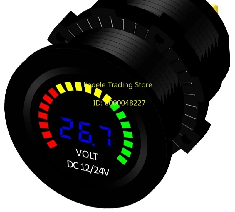 Car modification voltmeter digital display RV battery instrument DC battery detection 12V24V low voltage warning
Car modification voltmeter digital display RV battery instrument DC battery detection 12V24V low voltage warning