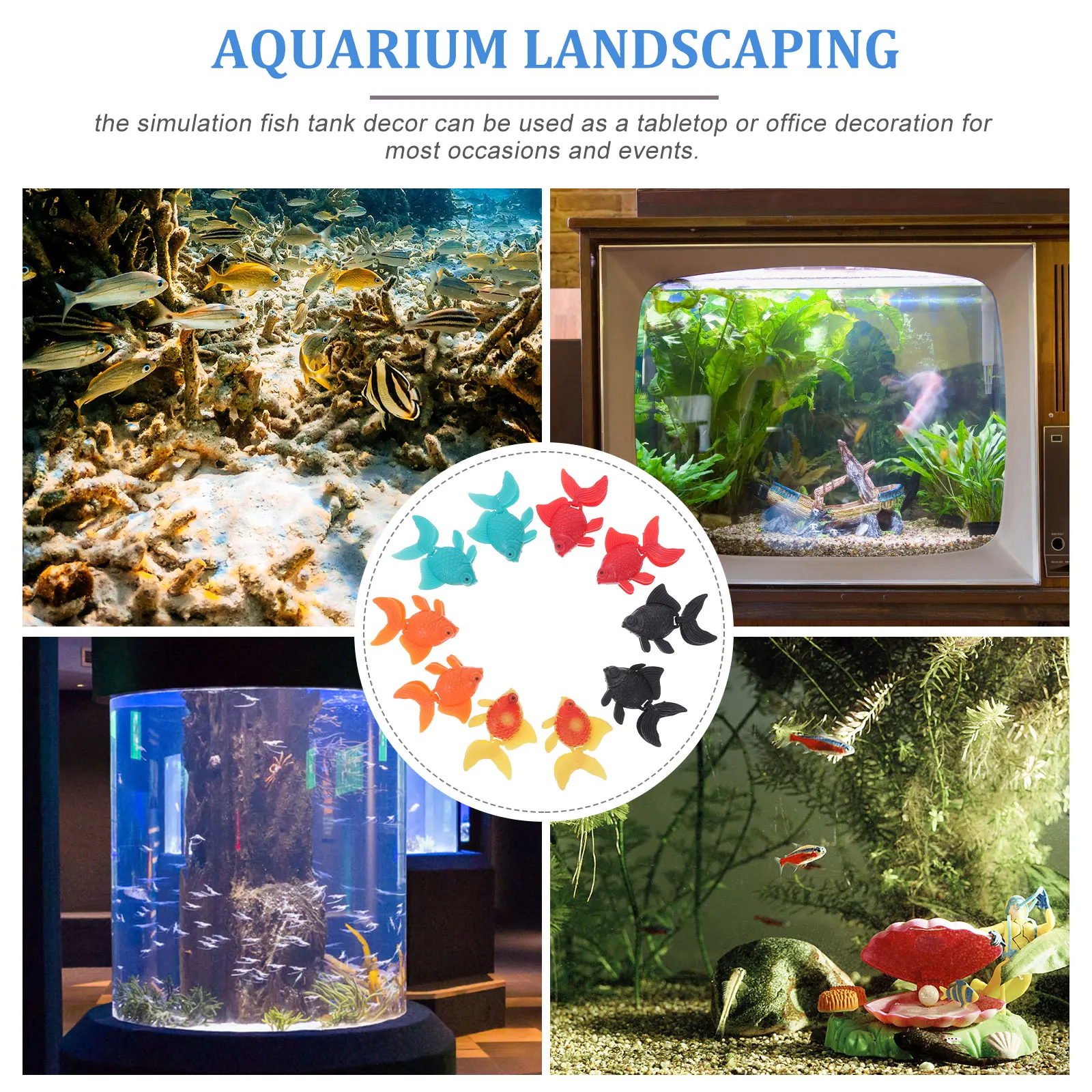 10pcs Artificial Goldfish Decorations Vivid Plastic Aquarium naments Fake Fish Tank Landscapes Mini Size Lifelike Appearance 
10pcs Artificial Goldfish Decorations Vivid Plastic Aquarium naments Fake Fish Tank Landscapes Mini Size Lifelike Appearance