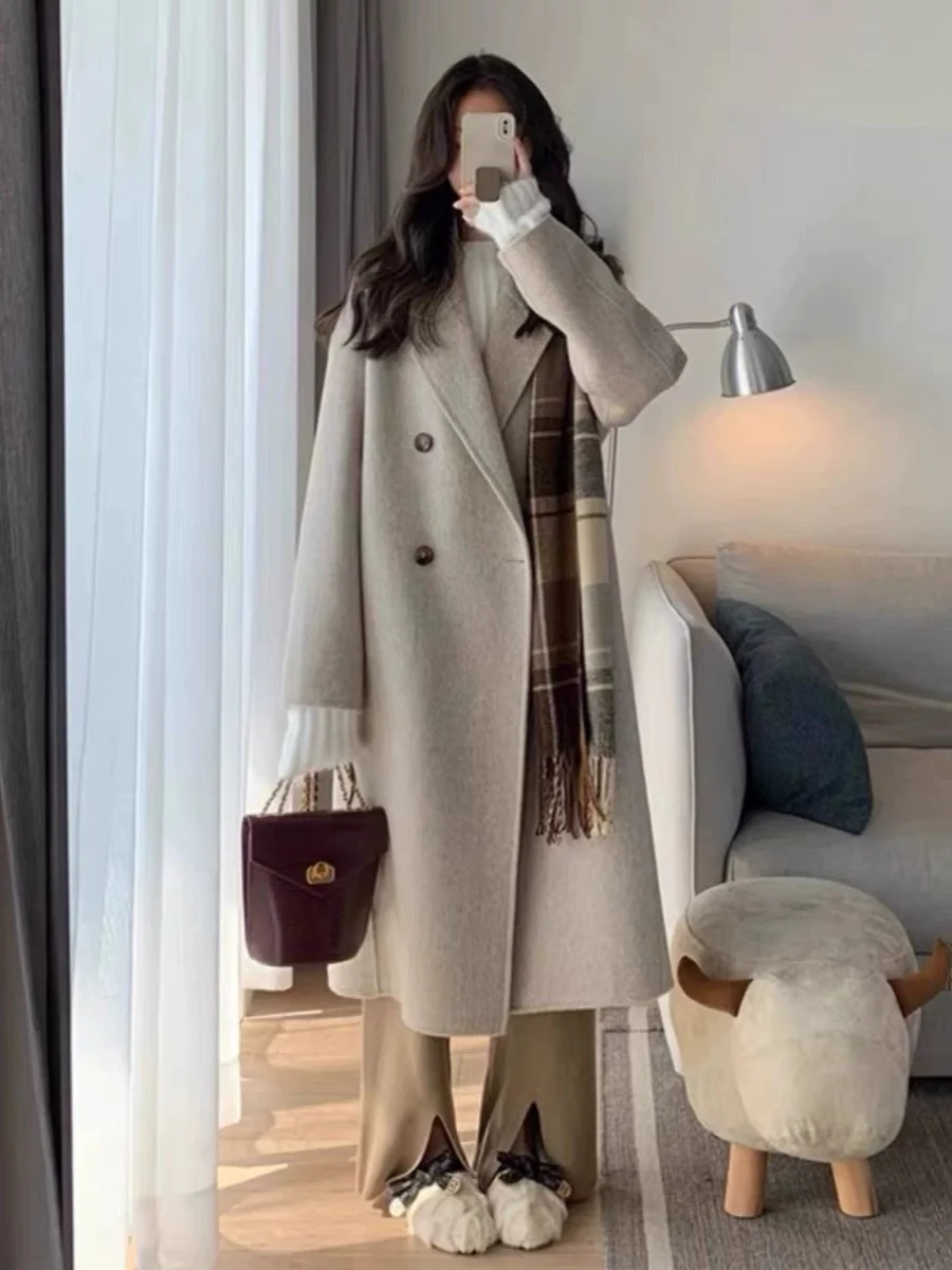 Women's Mid-Length Thiened Woolen down Jaet Inner Vest Oats Color Winter High-End Feeling Coat Button Design Straight Cut
Women's Mid-Length Thiened Woolen down Jaet Inner Vest Oats Color Winter High-End Feeling Coat Button Design Straight Cut